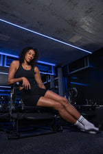 now Matching Seamless bra tank & short leggings - Black