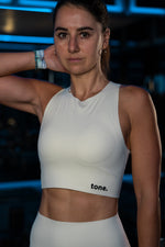 now x tone. Matching Seamless Bra & Leggings - Ivory white