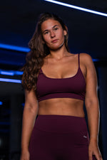 now Matching Softsculpt bra & leggings - dark violett