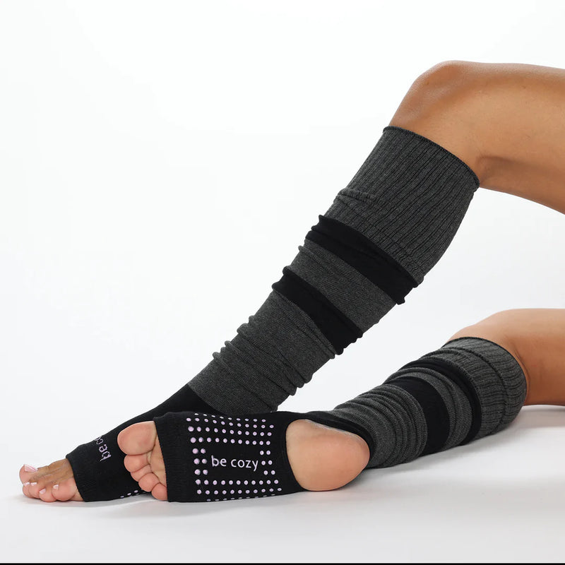 BE COZY Stirrup Grip Leg Warmers Socks WOMAN