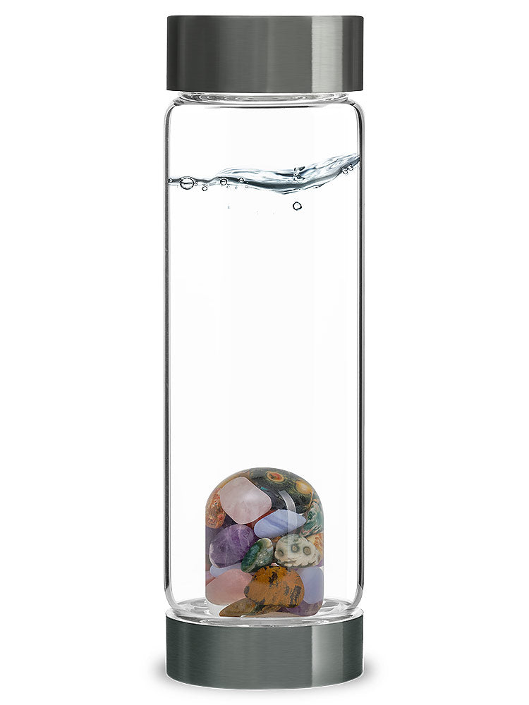 Five Elements Crystal Glass Bottle